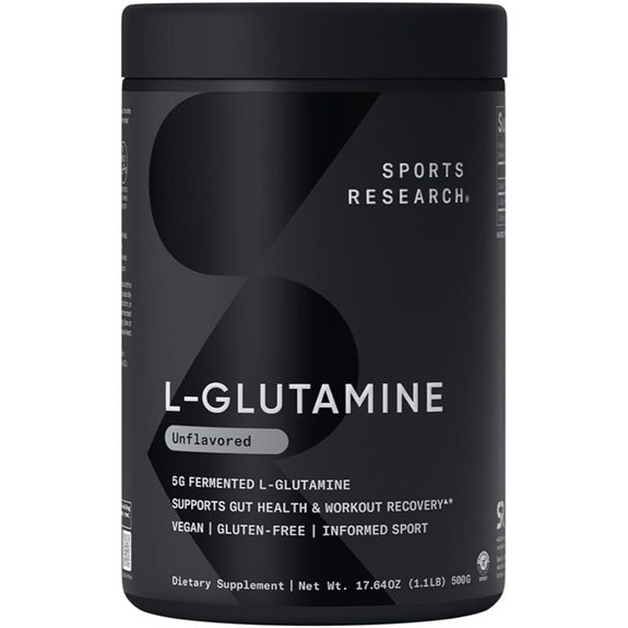 Sports Research L-Glutamine: Recovery & Health Support (17.64 oz)