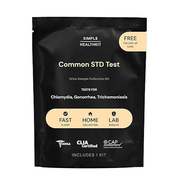 STD Test Kit: Chlamydia Gonorrhea & Trichomoniasis with Telehealth