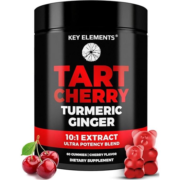 Tart Cherry Gummies with Turmeric & Ginger Supplement