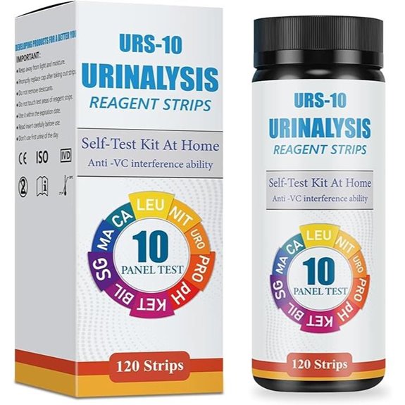 ten parameter urine test strips
