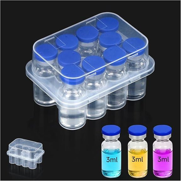 Leng Ke 10-Slot Peptide Case for Fridge Vial Holder