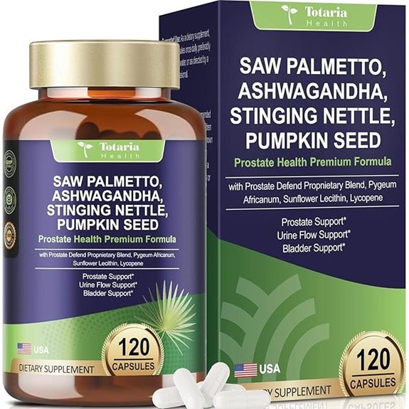 Totaria Organic Saw Palmetto Prostate Health Supplement