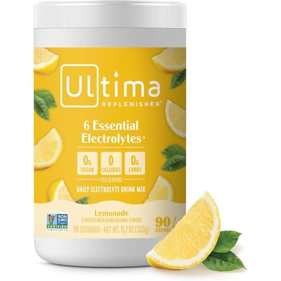 Ultima Daily Electrolyte Powder: Lemonade 90 Servings