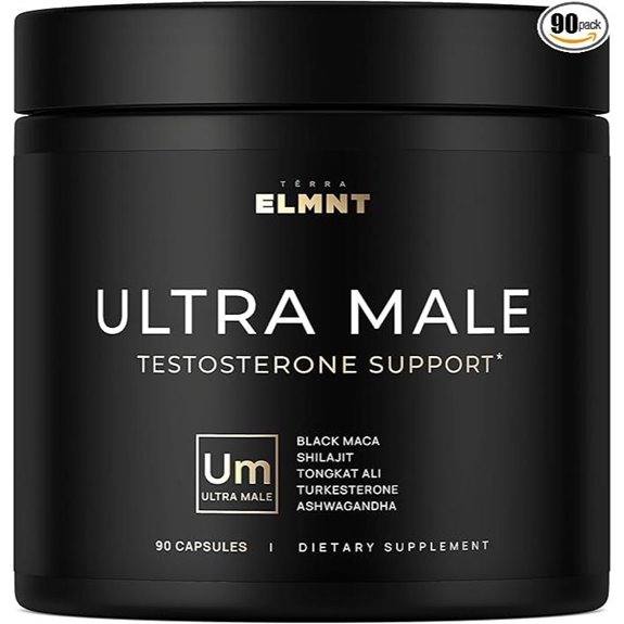 ULTRA MALE Premium Testosterone Booster w/ Shilajit & Maca