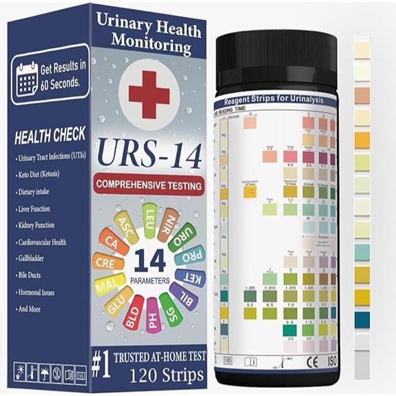 URS Urine Reagent Test Strip for 14 Parameters