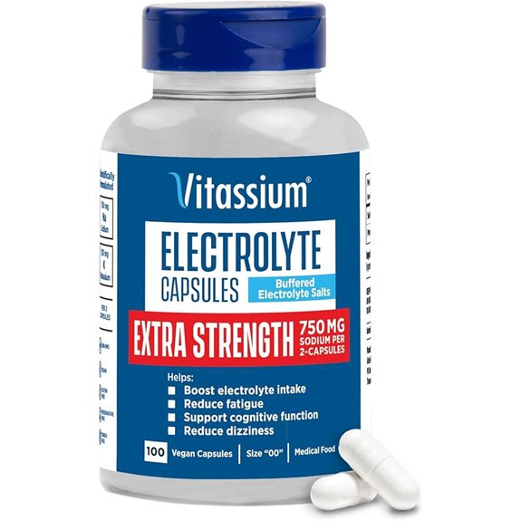 Vitassium Extra Strength Electrolyte Capsules for POTS (Sodium)