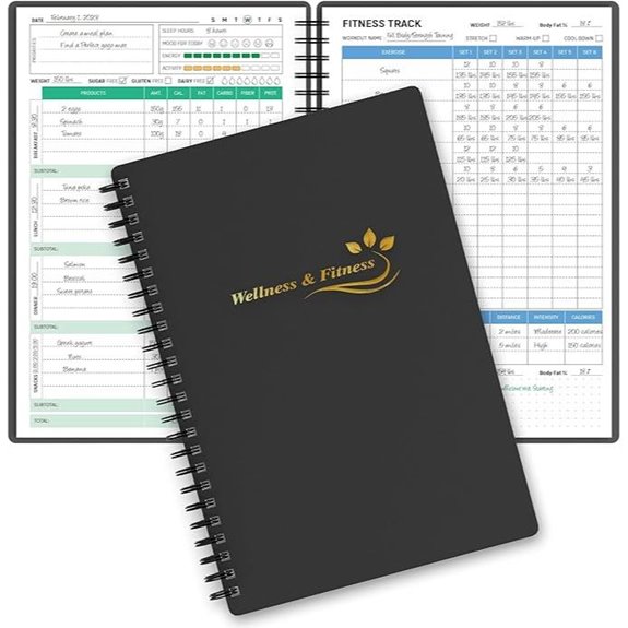 Wellness Planner & Fitness Log Journal (A5)