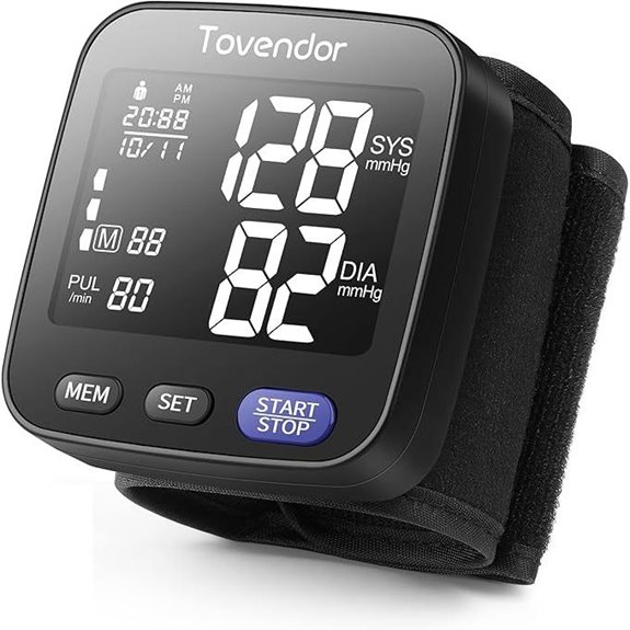 Wrist Blood Pressure Monitor with Carrying Case