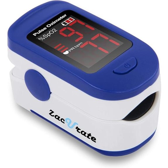 Zacurate 500BL Fingertip Pulse Oximeter Navy Blue