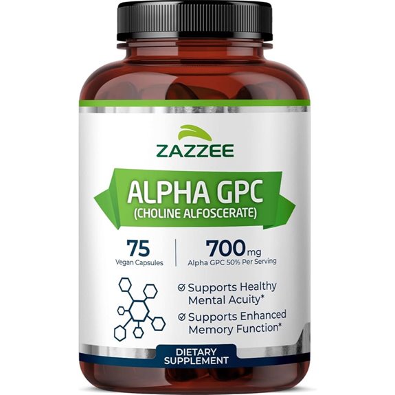 Zazzee Alpha GPC 700 mg 75 Veg Capsules